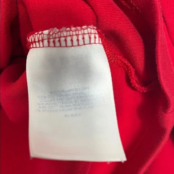 Lands' End Vibrant Red Long Sleeve Top - Picture 5 of 5